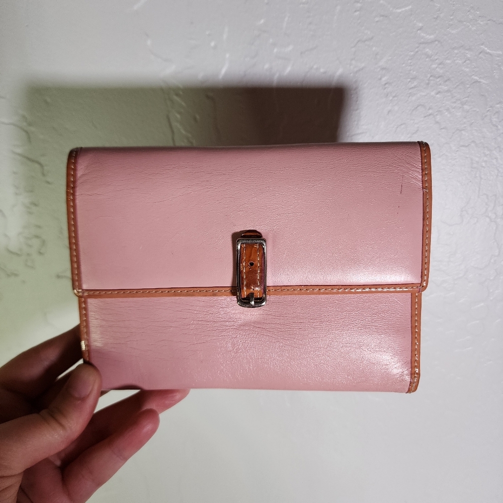 Coach Pink Leather Wallet